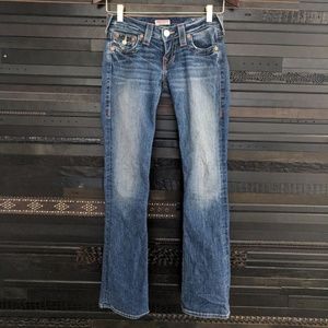 True Religion Petite Bootcut Flap Pockets Size 24